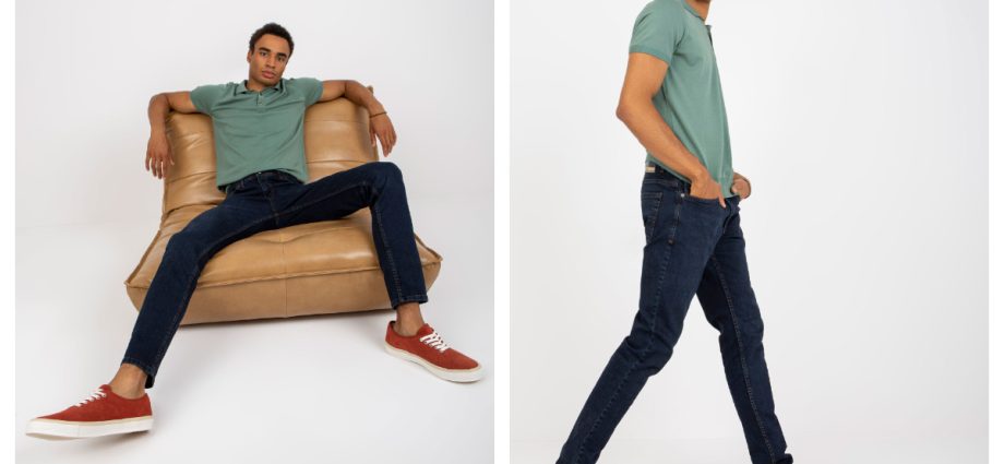 ciemnoniebieskie jeansy męskie hurt24 online
