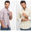 modne koszule w kratę męskie hurt online