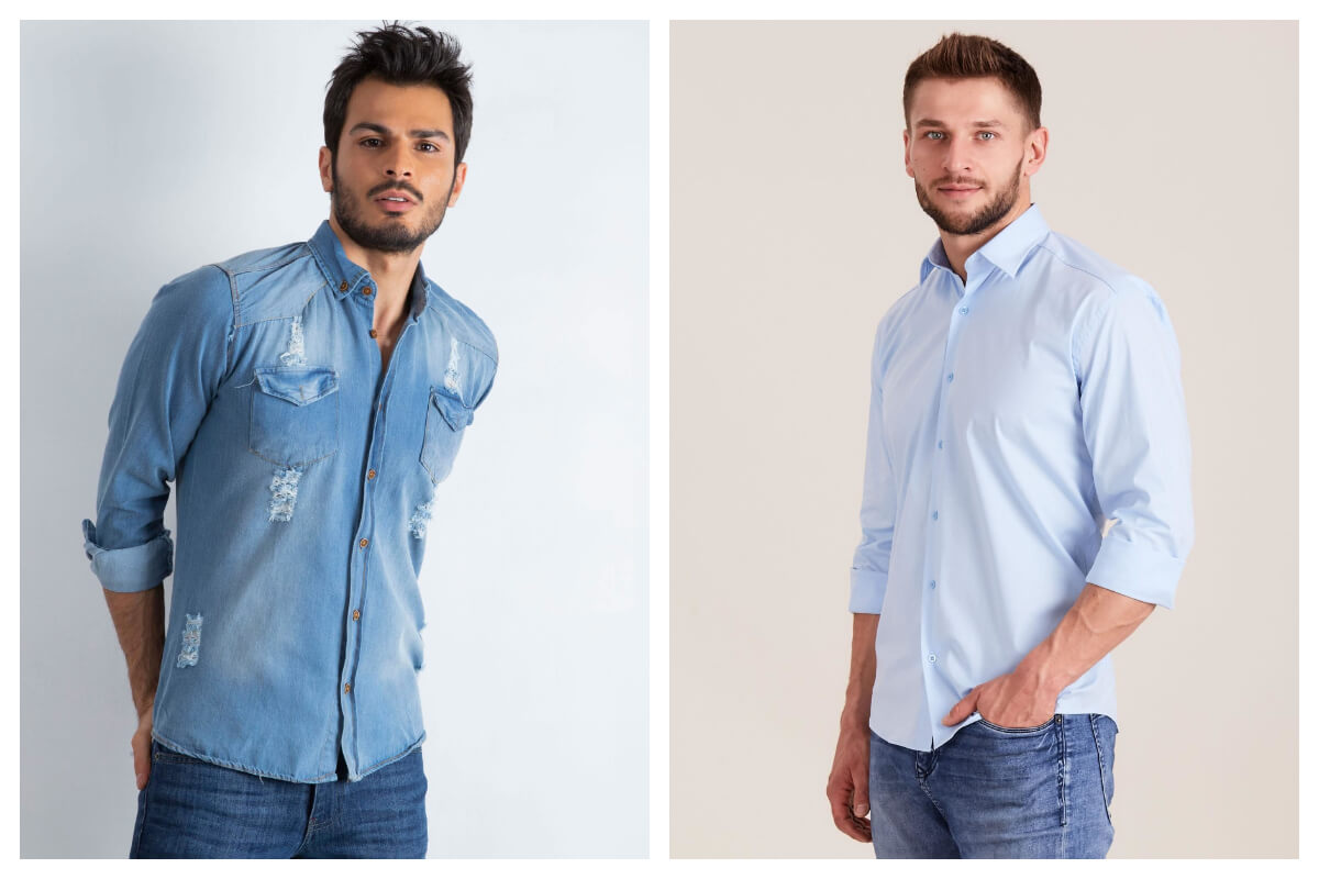 modne koszule męskie z internetowej hurtowni odzieży